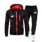 2020 Men's Sets Brand Zipper Hoodies Sportswear Tracksuits 2 Piece Men's Hoodies+Pants Sets Male Streetswear Coat Jackets Winter