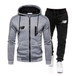 2020 Men's Sets Brand Zipper Hoodies Sportswear Tracksuits 2 Piece Men's Hoodies+Pants Sets Male Streetswear Coat Jackets Winter